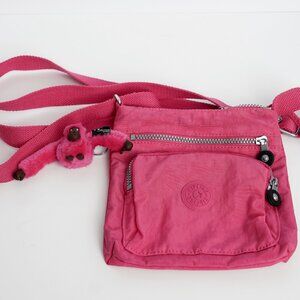 KIPLING Pink Crossbody Bag with Emmy Monkey Charm